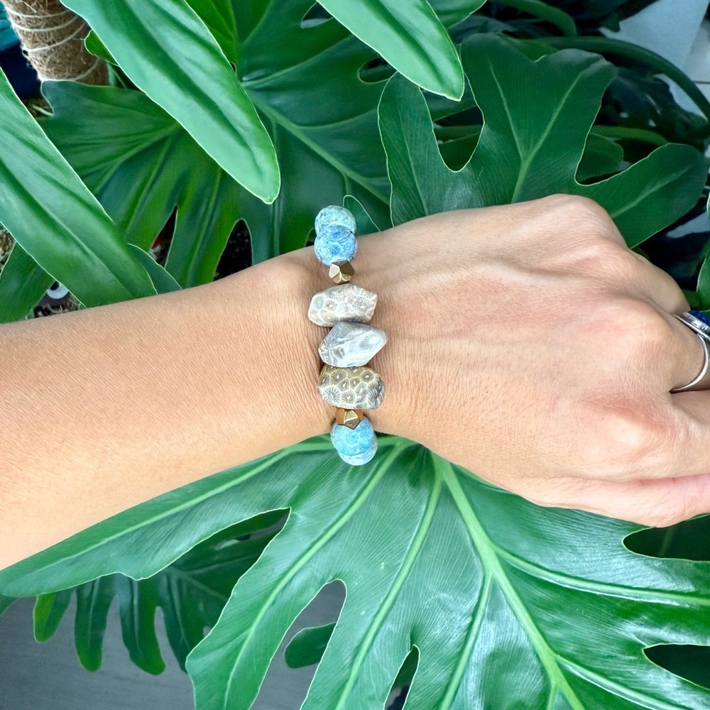 Natural Stone Beaded Bracelet